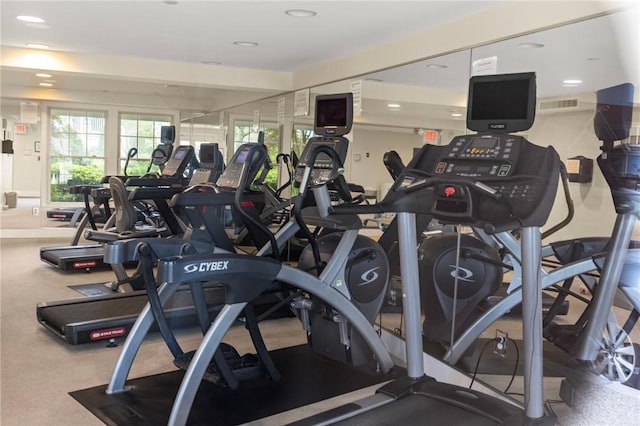 20 Narragansett Ave Unit 404, Narragansett, RI 02882 - gym featuring recessed lighting