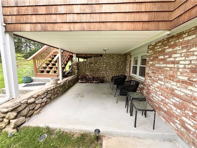 10 Lakeside Dr, Charlestown, RI 02813 - view of patio with stairway