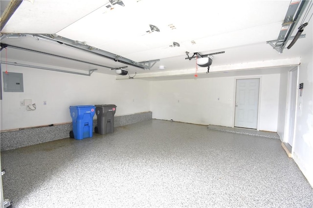 92 Trout Dr, Middletown, RI 02842 - garage featuring electric panel and a garage door opener