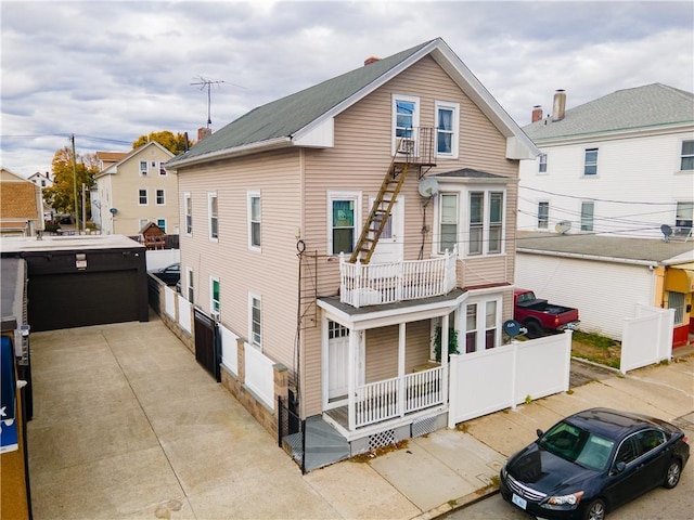 467 Plainfield St, Providence, RI 02909 - rear view of property with a garage