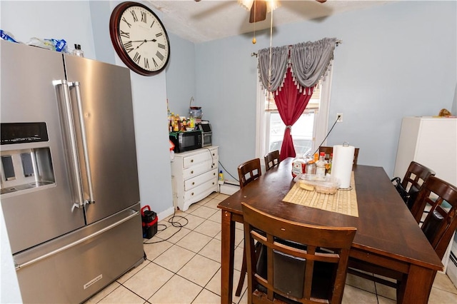 467 Plainfield St, Providence, RI 02909 - dining room featuring a ceiling fan and light tile patterned floors