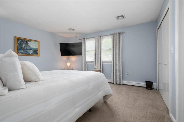 2970 Mendon Rd Unit 154, Cumberland, RI 02864 - bedroom featuring carpet flooring and a baseboard radiator