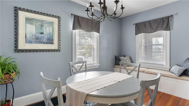 280 Woodbine St, Cranston, RI 02910 - dining space with a chandelier and wood finished floors