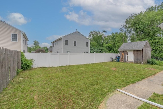 12 Lenox St, Cumberland, RI 02864 - fenced backyard featuring a storage shed