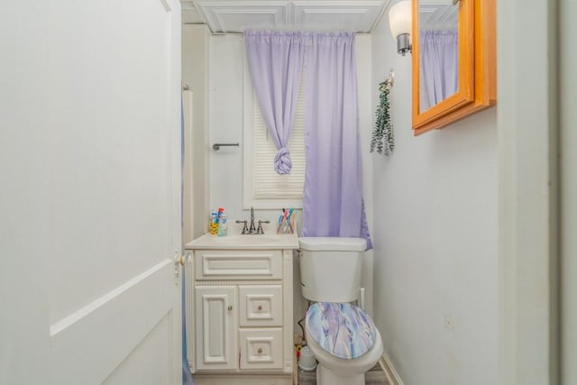 12 Lenox St, Cumberland, RI 02864 - bathroom featuring toilet and vanity