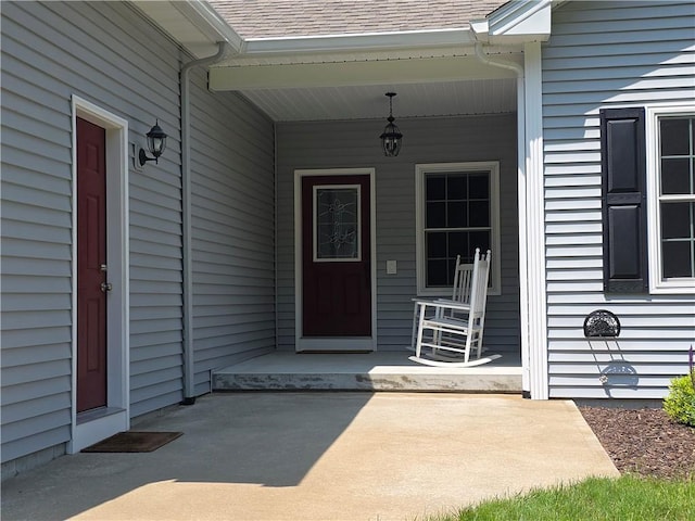 475 Danielson Pike, Scituate, RI 02857 - entrance to property featuring covered porch and roof with shingles