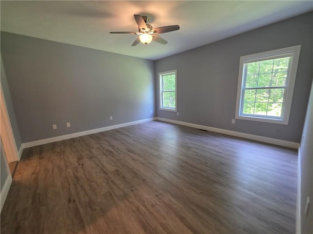 475 Danielson Pike, Scituate, RI 02857 - spare room with dark wood-type flooring and a ceiling fan