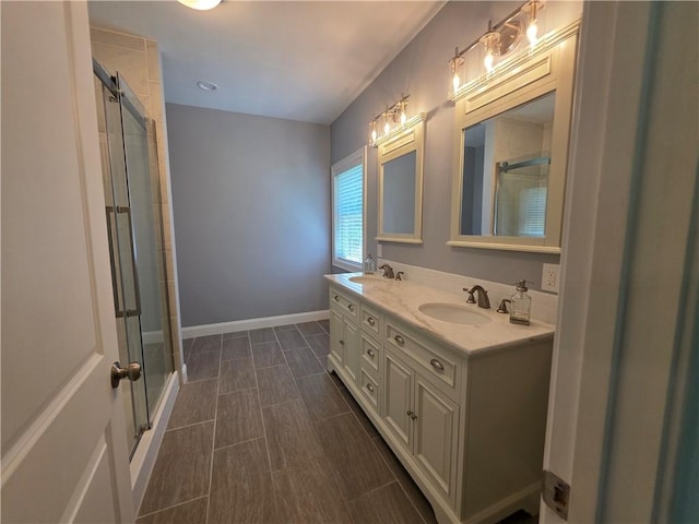 475 Danielson Pike, Scituate, RI 02857 - full bathroom featuring tiled shower and double vanity