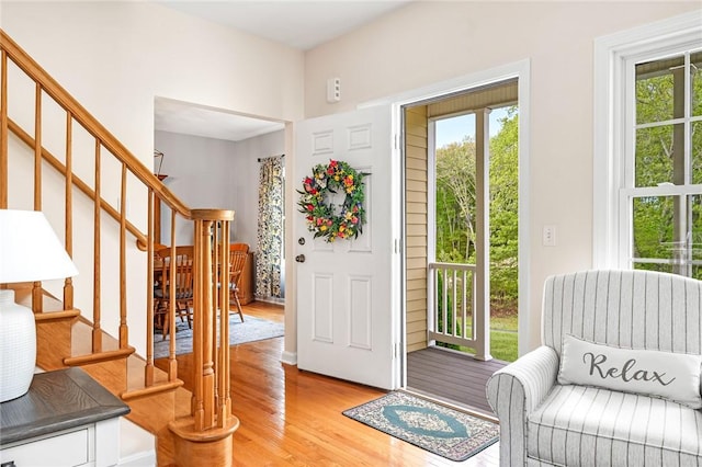 3 Piezzo Dr, Westerly, RI 02891 - entrance foyer featuring light wood-type flooring and stairway