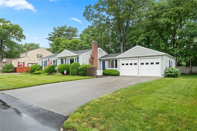 15 Rutland St, Warwick, RI 02888 - single story home featuring driveway, a garage, and a chimney
