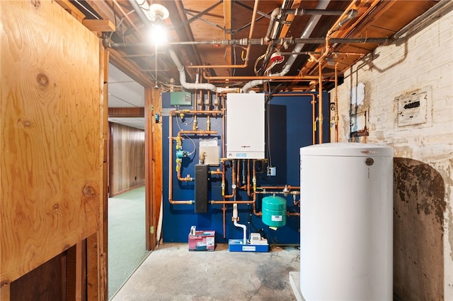 15 Rutland St, Warwick, RI 02888 - utility room featuring water heater