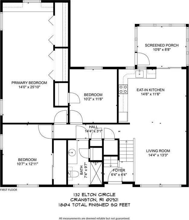132 Elton Cir, Cranston, RI 02921 - view of property floor plan
