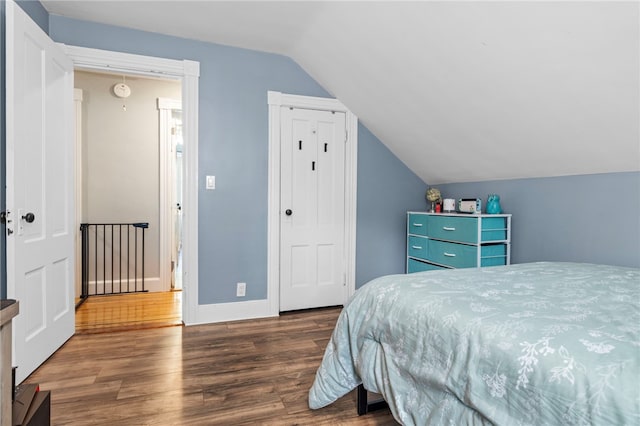 229 Roger Williams Ave, East Providence, RI 02916 - bedroom with wood finished floors and vaulted ceiling