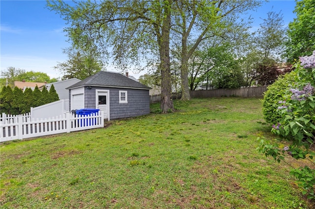 229 Roger Williams Ave, East Providence, RI 02916 - fenced backyard with an outdoor structure