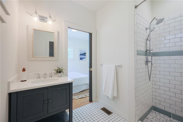 26 Old Stone Church Rd, Little Compton, RI 02837 - full bath with vanity and a tile shower