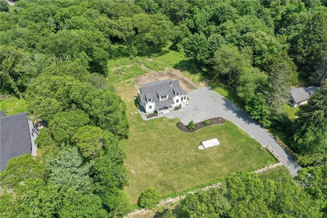 26 Old Stone Church Rd, Little Compton, RI 02837 - view of property location with a heavily wooded area