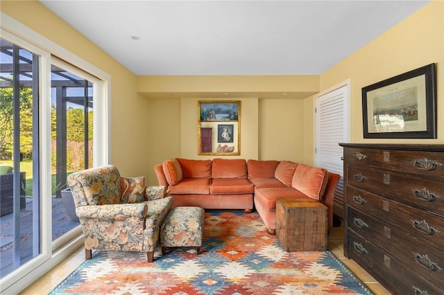 11 Mill Brook Ct, Charlestown, RI 02813 - living room with light tile patterned flooring