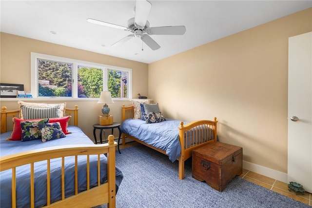 11 Mill Brook Ct, Charlestown, RI 02813 - bedroom featuring a ceiling fan and tile patterned flooring