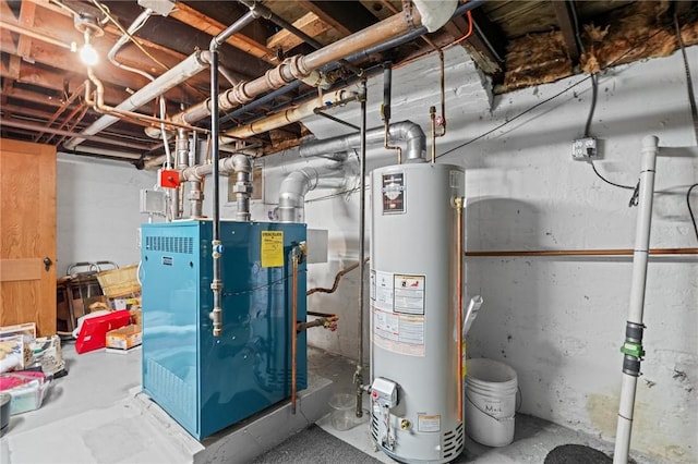 112 County Rd, Barrington, RI 02806 - utility room featuring gas water heater