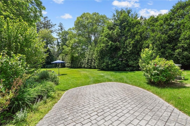 112 County Rd, Barrington, RI 02806 - view of grassy yard featuring a patio