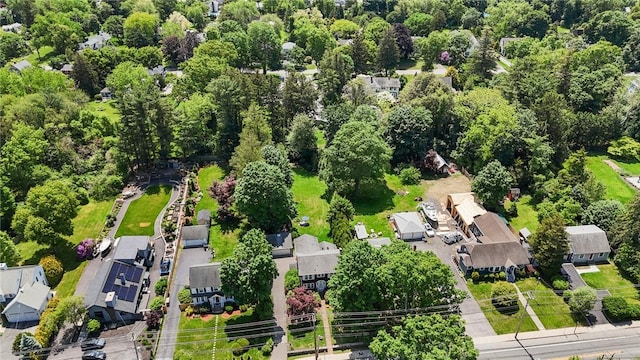 112 County Rd, Barrington, RI 02806 - aerial view of property and surrounding area with nearby suburban area