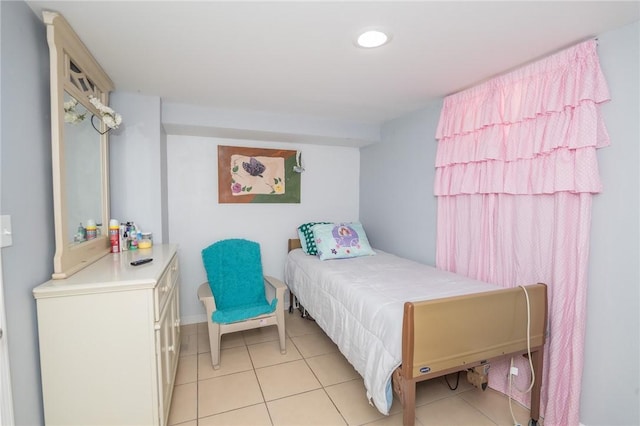201 Hillcrest Ave, Providence, RI 02909 - bedroom featuring light tile patterned floors and recessed lighting