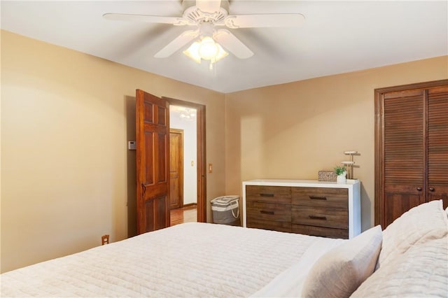 536 Douglas Hook Rd, Glocester, RI 02814 - bedroom featuring a closet and a ceiling fan