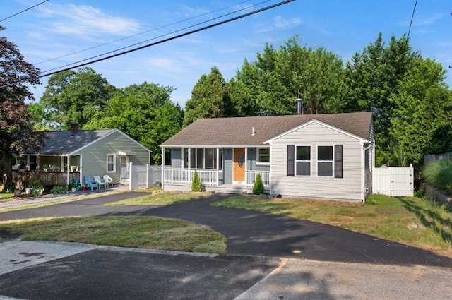 57 Wilson Ave, Johnston, RI 02919 - view of front facade featuring a porch
