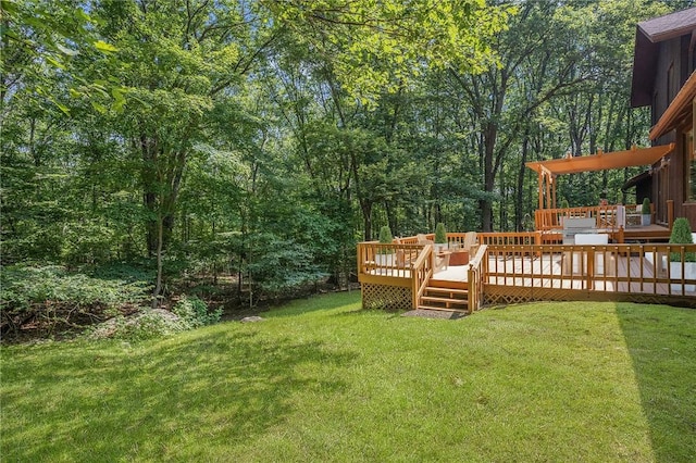 9 Beacon Hill Dr, Warwick, RI 02886 - view of green lawn with a deck