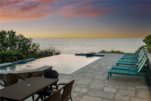 1210 Graces Cove Rd, Block Island, RI 02807 - view of patio / terrace featuring a water view