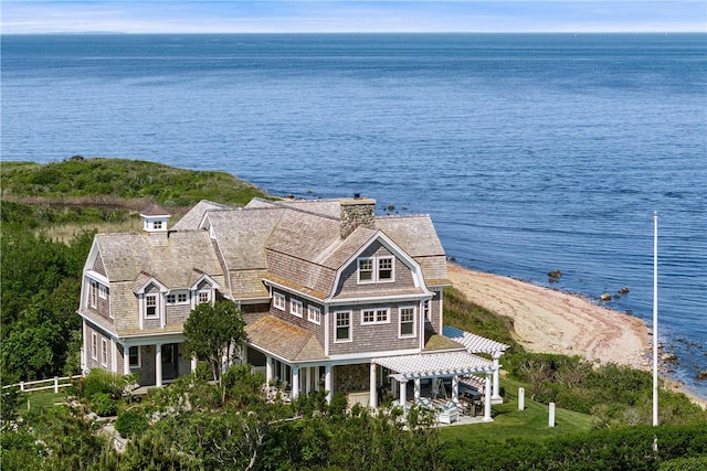 1210 Graces Cove Rd, Block Island, RI 02807 - view from above of property featuring a large body of water