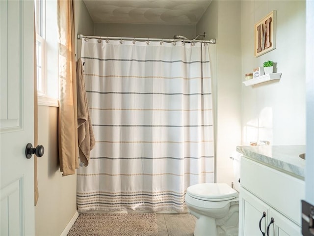 19 Revere Ave, West Warwick, RI 02893 - bathroom featuring vanity and a shower with shower curtain
