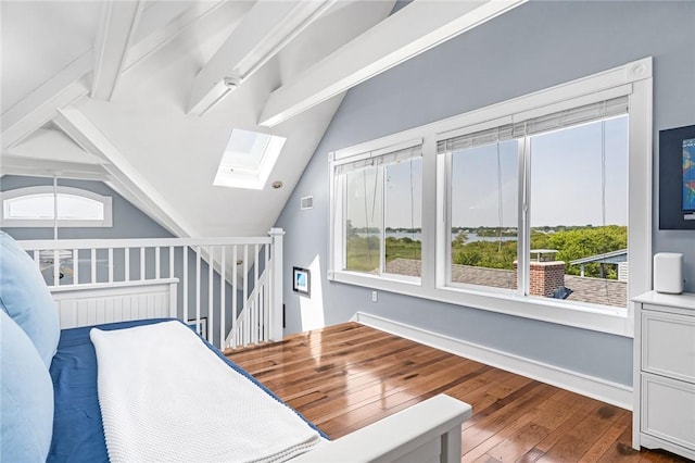 37 Teal Rd, South Kingstown, RI 02879 - living room featuring plenty of natural light, a skylight, and dark wood-type flooring