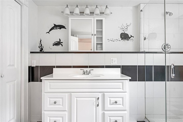 37 Teal Rd, South Kingstown, RI 02879 - bathroom with a shower stall and vanity