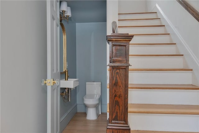 175 Freeman Pkwy, Providence, RI 02906 - staircase with wood finished floors