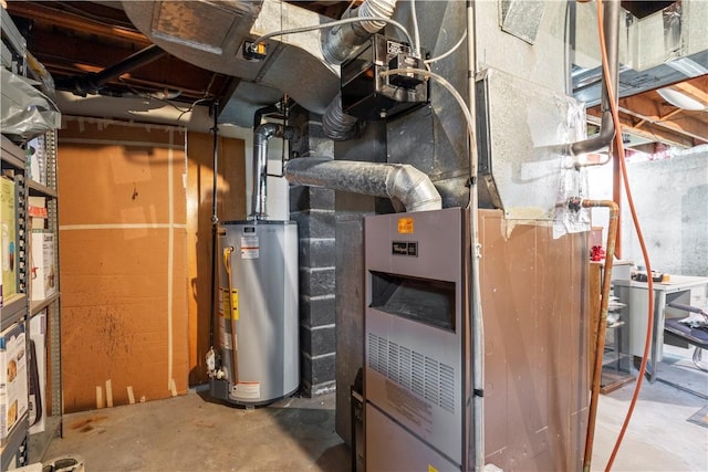 75 Crescent Ave, Cranston, RI 02910 - utility room with water heater and heating unit