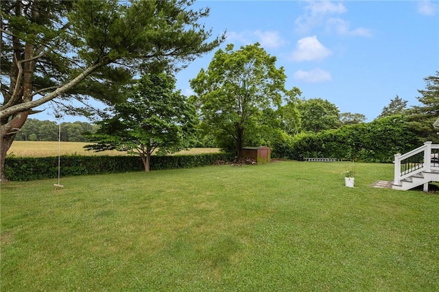 120 Landis Dr, Warwick, RI 02818 - view of green lawn featuring a shed