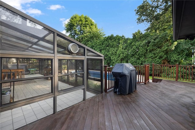 788 Namquid Dr, Warwick, RI 02888 - wooden deck with grilling area