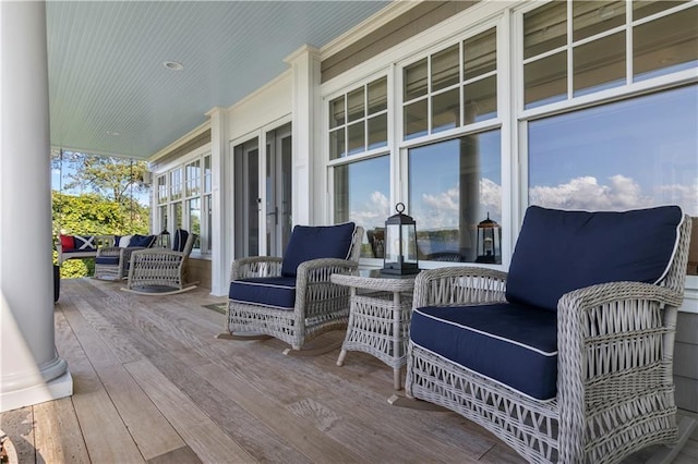 9 Arraquat Rd, Westerly, RI 02891 - view of wooden porch