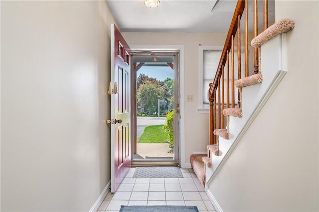 200 Heroux Blvd Unit 908, Cumberland, RI 02864 - foyer with stairs and light tile patterned floors