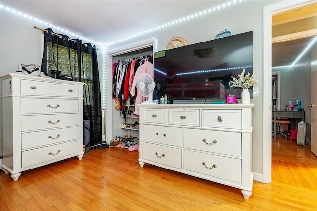 111 Belgium St, Cranston, RI 02920 - bedroom featuring light wood-type flooring and a closet