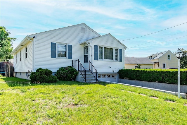 111 Belgium St, Cranston, RI 02920 - bungalow with an attached garage and a front yard