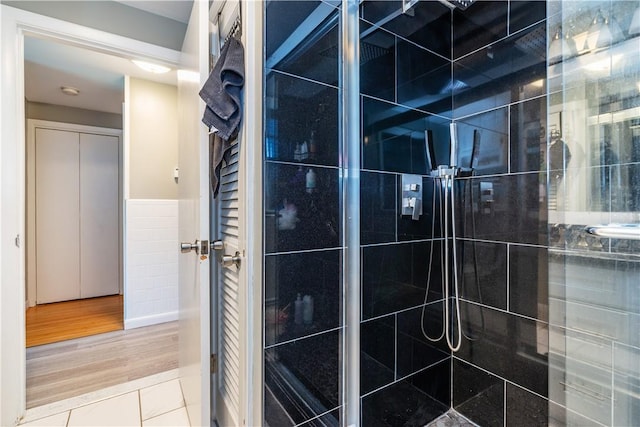 111 Belgium St, Cranston, RI 02920 - bathroom with tiled shower and tile patterned floors