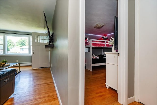111 Belgium St, Cranston, RI 02920 - corridor with wood finished floors