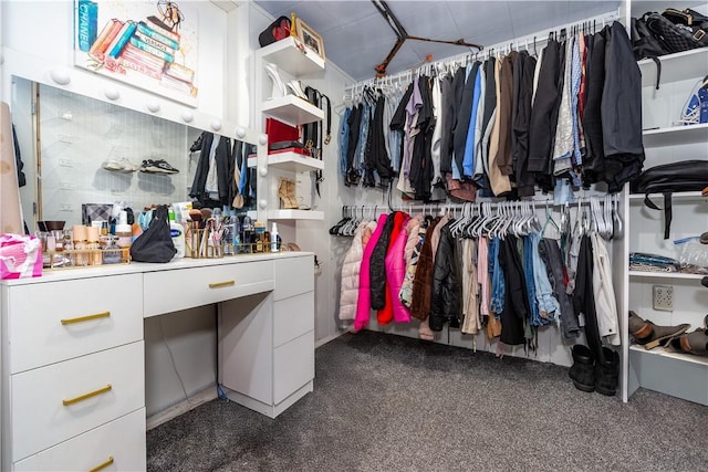 111 Belgium St, Cranston, RI 02920 - walk in closet featuring dark colored carpet