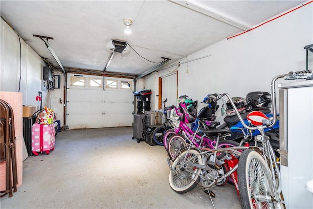 111 Belgium St, Cranston, RI 02920 - garage featuring a garage door opener