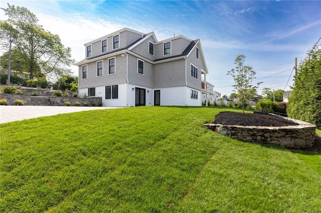 35 Coggeshall Ave, Newport, RI 02840 - view of front of house with a front yard