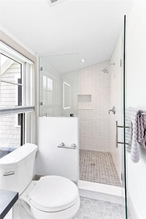 35 Coggeshall Ave, Newport, RI 02840 - full bath with a stall shower, tile patterned floors, and vanity