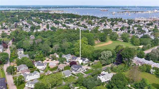 35 Coggeshall Ave, Newport, RI 02840 - aerial view of property's location featuring a nearby body of water and nearby suburban area