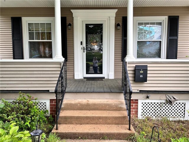 11 Potter Ave, West Warwick, RI 02893 - view of exterior entry featuring a porch